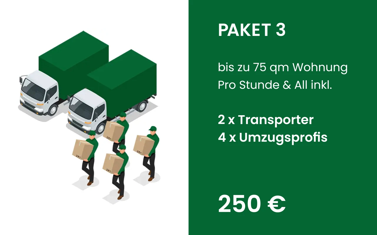 Thore Schild Gutschein Paket 3 Thore Schild Gutschein Paket 3 für 75 qm Wohnung, 2 Transporter und 4 Umzugsprofis